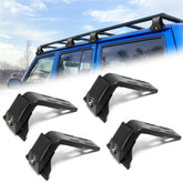 Moroayop front view of gutter mount brackets showing sturdy clamp and fit