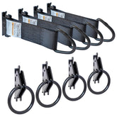 MorScan front packaging showing four black E-Track O-rings and tie-offs for quick use