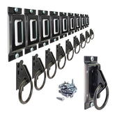 MorScan front view of complete E-Track kit showing components and benefit