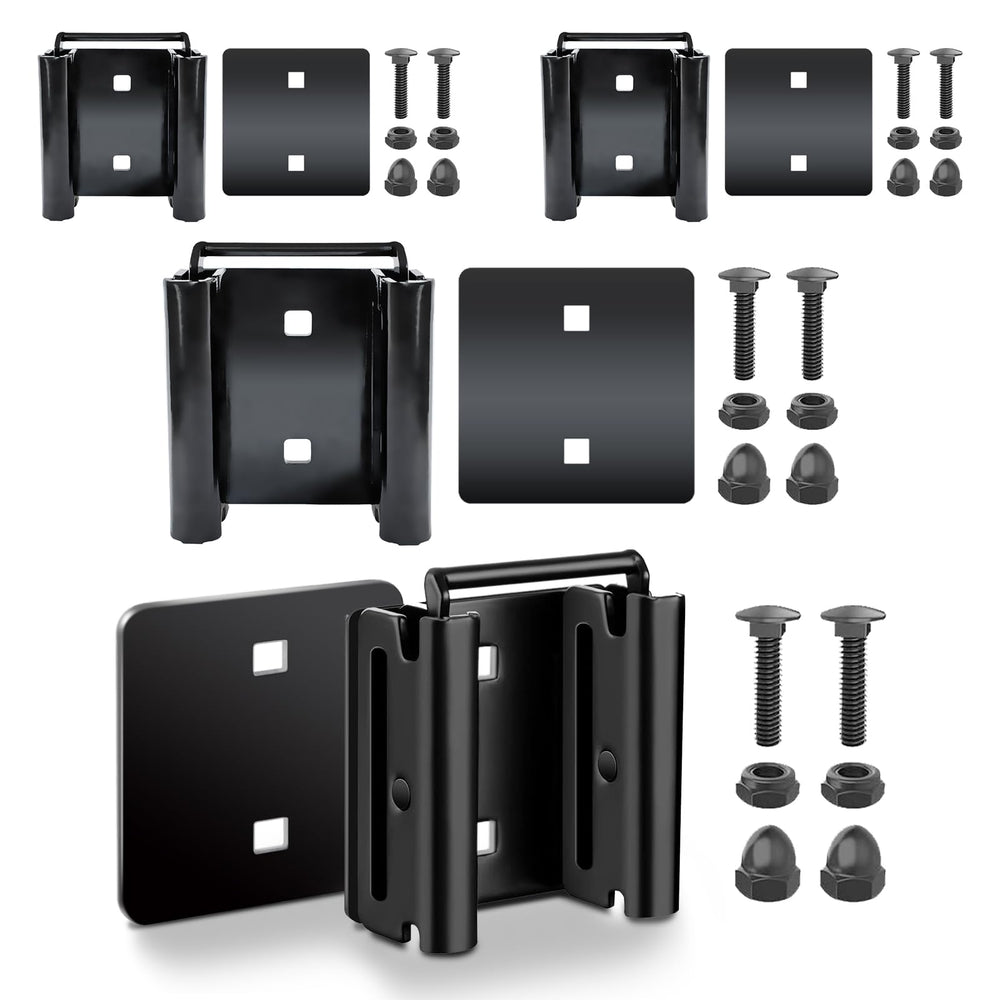 MorScan front view of 4-pack connectors showing included plates and hardware, durable mounting solution