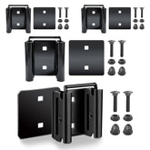 MorScan front view of 4-pack connectors showing included plates and hardware, durable mounting solution