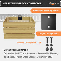 MorScan close-up of square mounting plate with bolt holes, provides increased stability and load spread