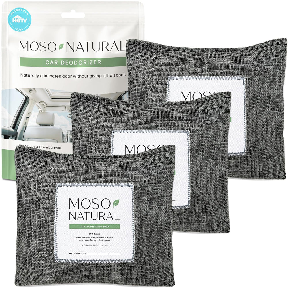 MOSO NATURAL front pack photo showing three bags and neutral benefit