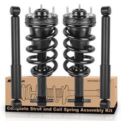 MOSTPLUS front packaging complete strut assembly showing ready-to-install benefit