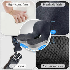 Mosxoed lumbar pillow close-up showing breathable mesh texture and cool feel