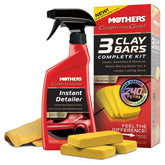 Mothers clay bar front packaging showing kit contents and benefits