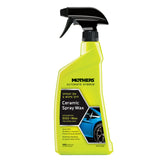 Mothers bottle front view showing product branding and easy spray application benefit