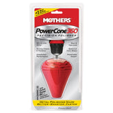 Mothers PowerCone 360 front profile showing shape and polishing reach
