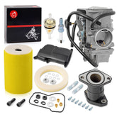 MOTO1988 carburetor front view showing mounting points and stock fitment benefit