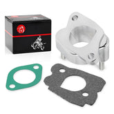 MOTO1988 front view of carburetor spacer joint showing fit and finish