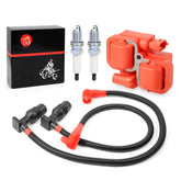 MOTO1988 front kit layout showing coil plugs and wires for easy identification and replacement