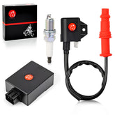 MOTO1988 front packaging showing complete ignition kit and easy replacement benefit