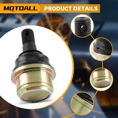 MOTOALL package contents with castle nut, cotter pin and snap ring included