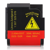MOTOALL ballast front view showing compact housing and easy swap benefit