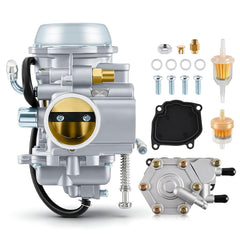 MOTOALL carburetor front assembly showing precise fitment and improved throttle response