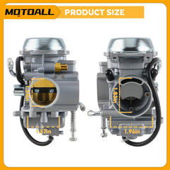 MOTOALL carburetor top detail displaying clean ports and easy mounting alignment