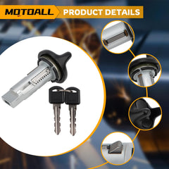 MOTOALL side profile showing mounting tabs for secure steering column fit