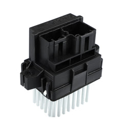Motoforti front view of blower motor resistor showing fit and mounting for easy replacement