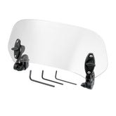 Motoforti front view clear windshield showing clean profile and improved airflow