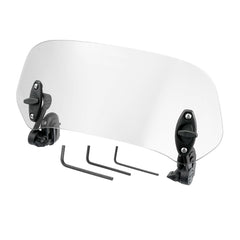 Motoforti front view clear windshield showing clean profile and improved airflow