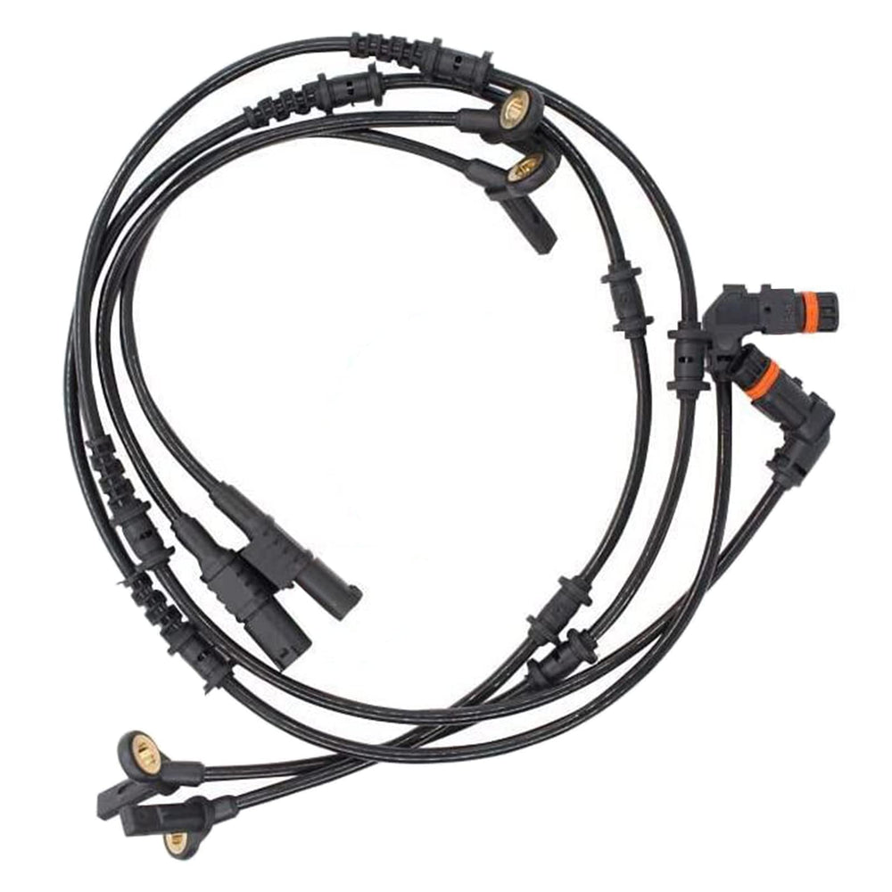MOTOKU front view of four ABS wheel speed sensors showing fitment and connectors for easy installation
