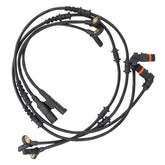 MOTOKU front view of four ABS wheel speed sensors showing fitment and connectors for easy installation