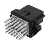 MOTOKU blower resistor front view showing mounting and fit benefits