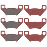 MOTOKU front and rear brake pads displayed as a complete replacement set for easy fit