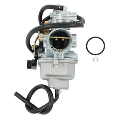 MOTOKU carburetor top detail highlighting jet screws and choke mechanism for easy access