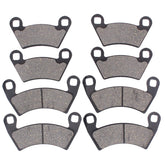 MOTOKU front and rear brake pads pack front view showing fitment information and benefit
