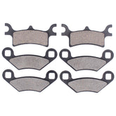 MOTOKU front and rear brake pads packaging showing product and fit list