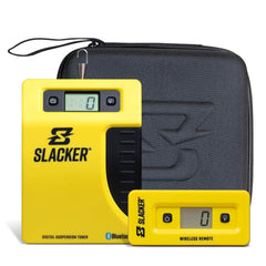 Motool Slacker front display showing live sag readings for quick adjustments