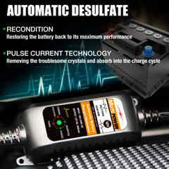MOTOPOWER ring-terminal connection installed for permanent battery maintenance
