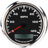 MOTOR METER RACING front view of 85mm GPS speedometer for clear speed reading