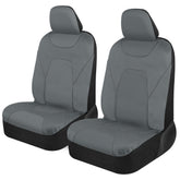 Motor Trend front view showing full seat protection and sleek gray finish
