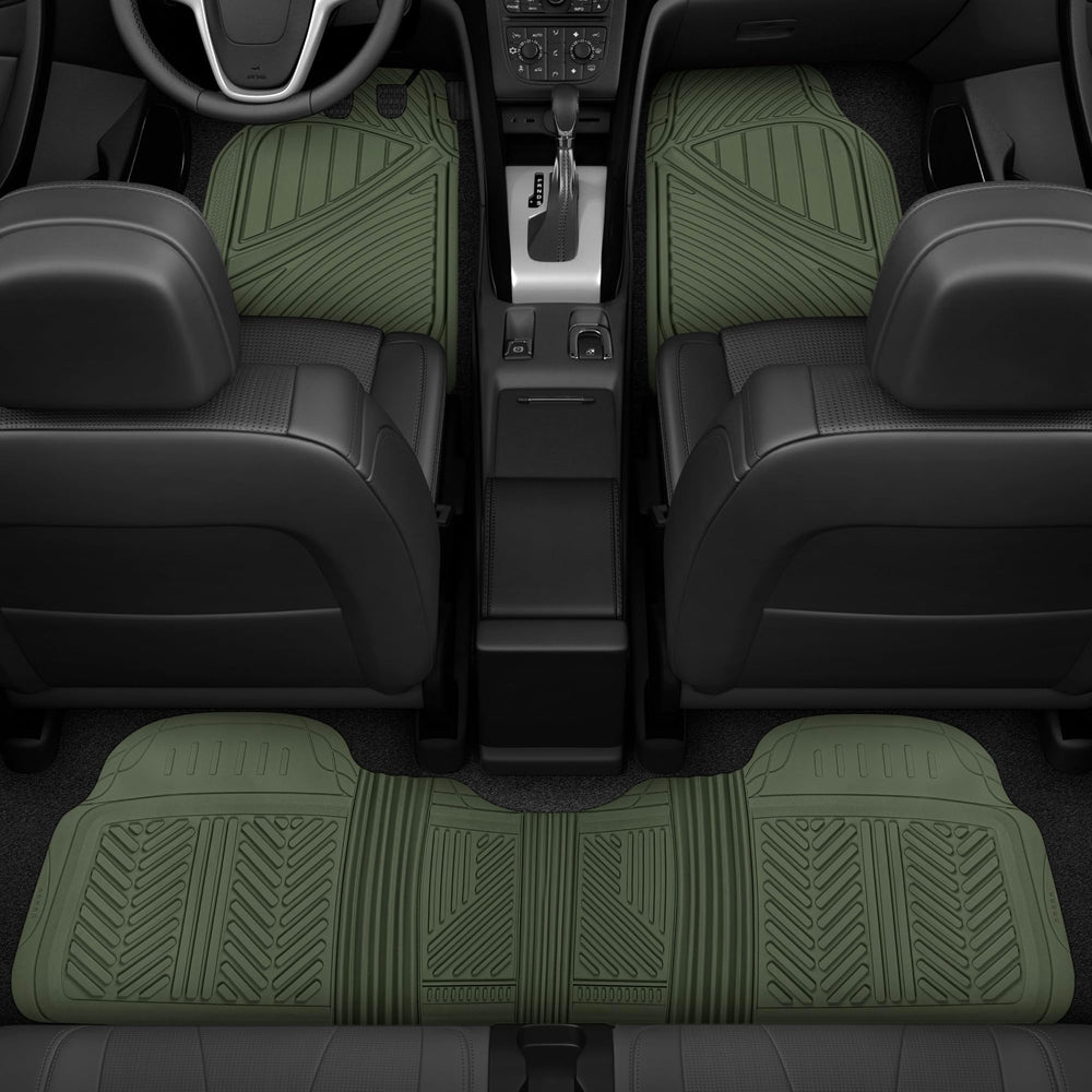 Motor Trend front mat overhead view showing full coverage and protection