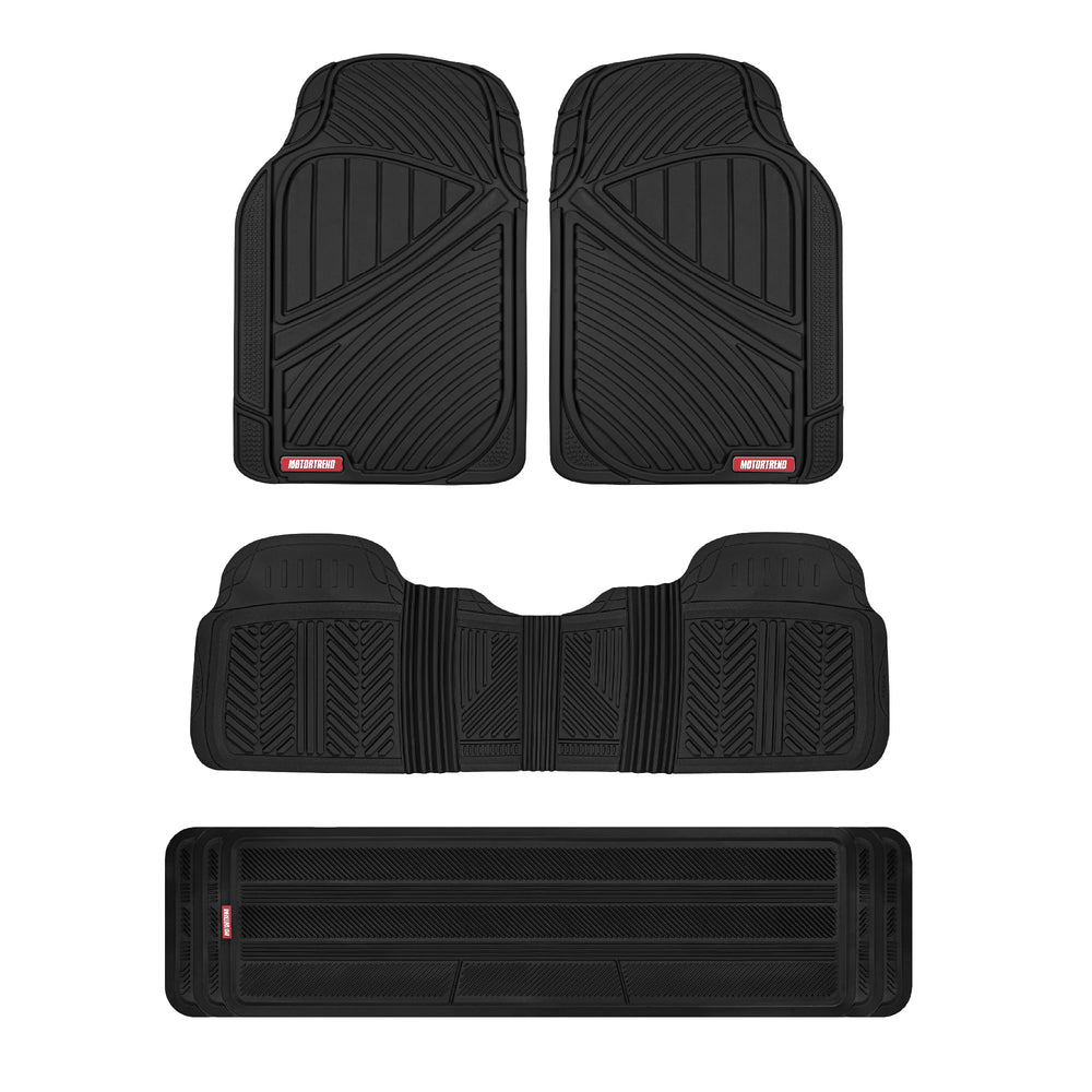 Motor Trend front mats flat lay showing full coverage and durable protection