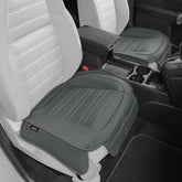 Motor Trend front view of gray seat cover showing clean fit and protection
