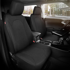 Motor Trend close-up of neoprene texture for durability and spill resistance