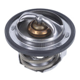 MotoRad thermostat front view showing fitment and OEM-style design for reliable replacement