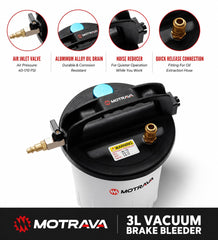 MOTRAVA 1L refill bottle detail showing contamination-free topping benefit