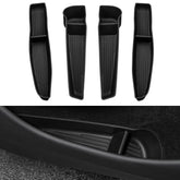 Motrobe front door pocket overview showing neat organization and protection