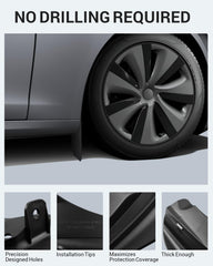 Motrobe rear mud flap side profile showing sleek factory-like fit