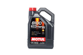 Motul 8100 ECO-nergy front container view showing label and volume benefit