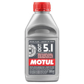 Motul DOT 5.1 front packaging showing bottle and branding, clear product identification and benefit