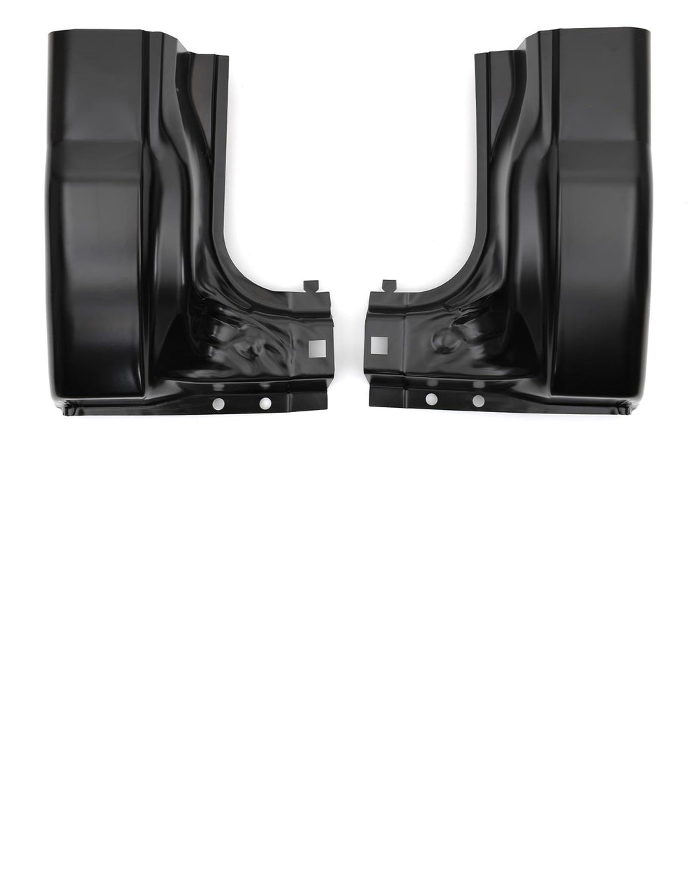Mountainpeak front view of cab corner kit showing shape and fit benefits