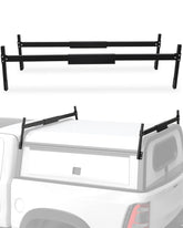 Mountainpeak front view of rack showing secure crossbars and easy access