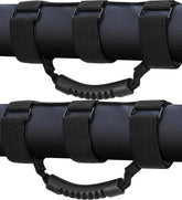 moveland front view of handle showing branding and rugged look, offers durable grip