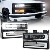MOVOTOR front assembly installed showing modern LED output and improved visibility