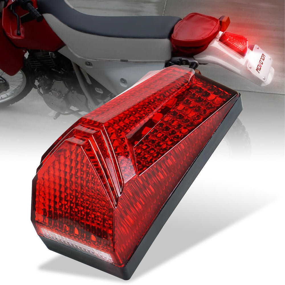 MOVOTOR tail light front view showing compact design and improved visibility